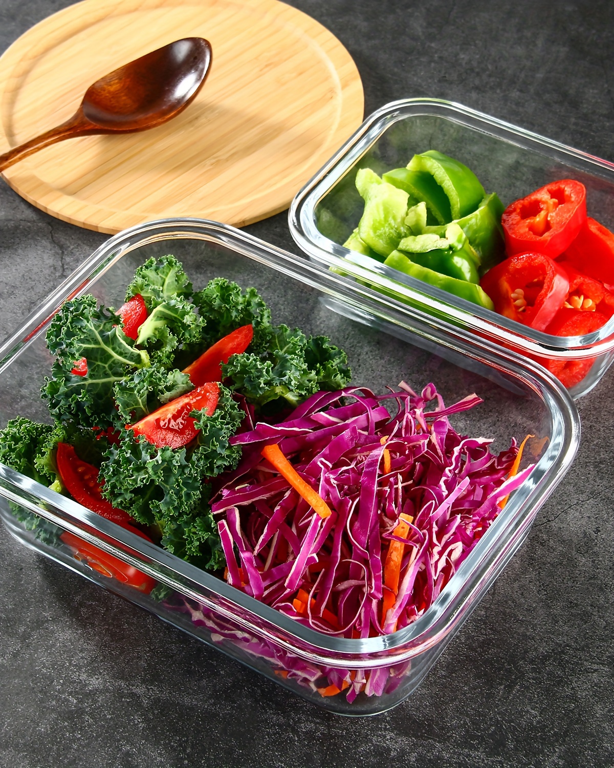 2 pack glass food storage containers with airtight lids ideal for meal prep lunches microwave and dishwasher safe Product details 5