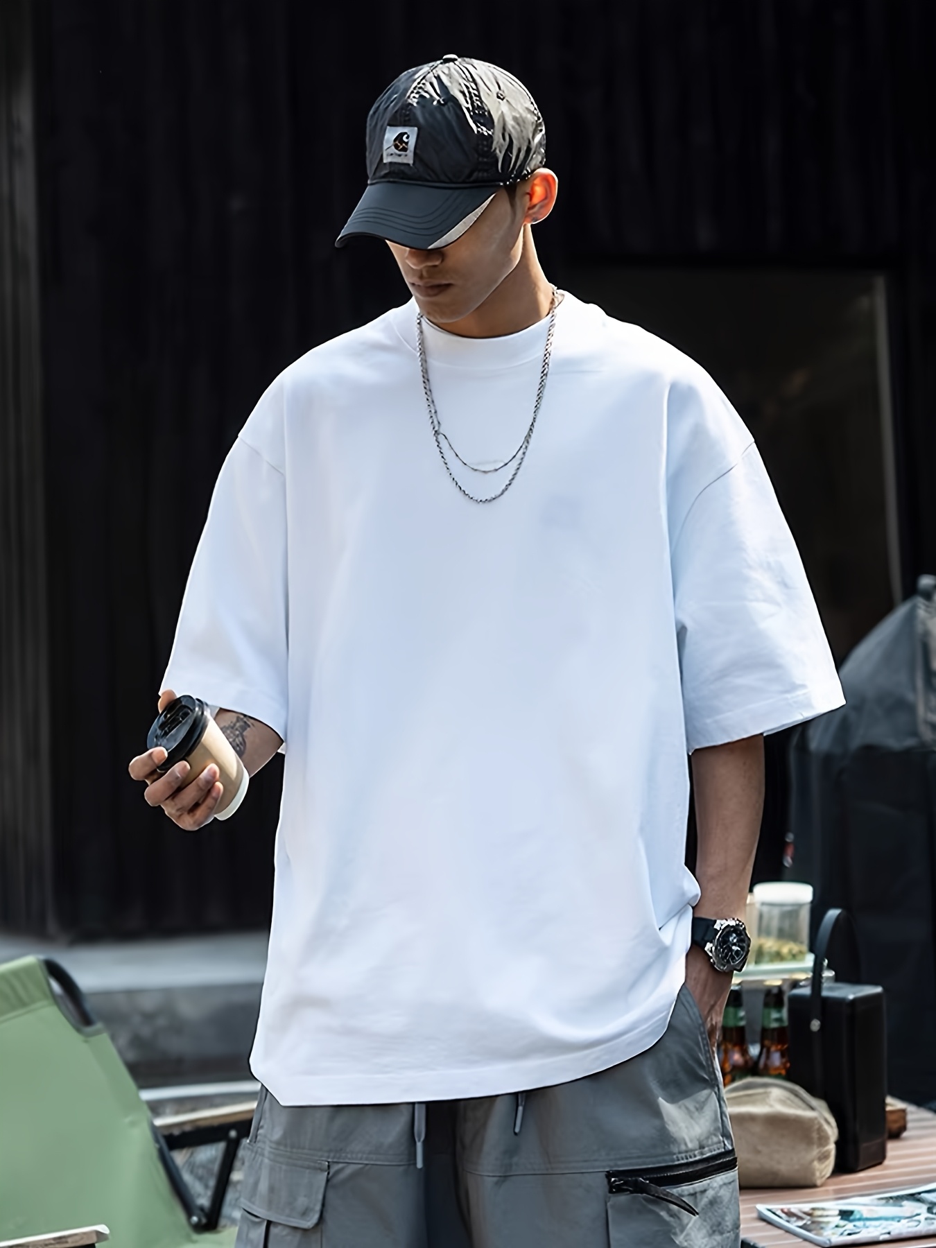 Korean Loose T Shirt Men Japanese And Korean Style Fashion Men Short  Sleeved Shirt Loose