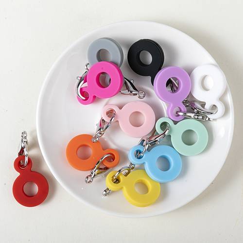 8pcs vibrant silicone straw charms decorative pendants for stanley cups accessories silica gel material brand bopcnziy