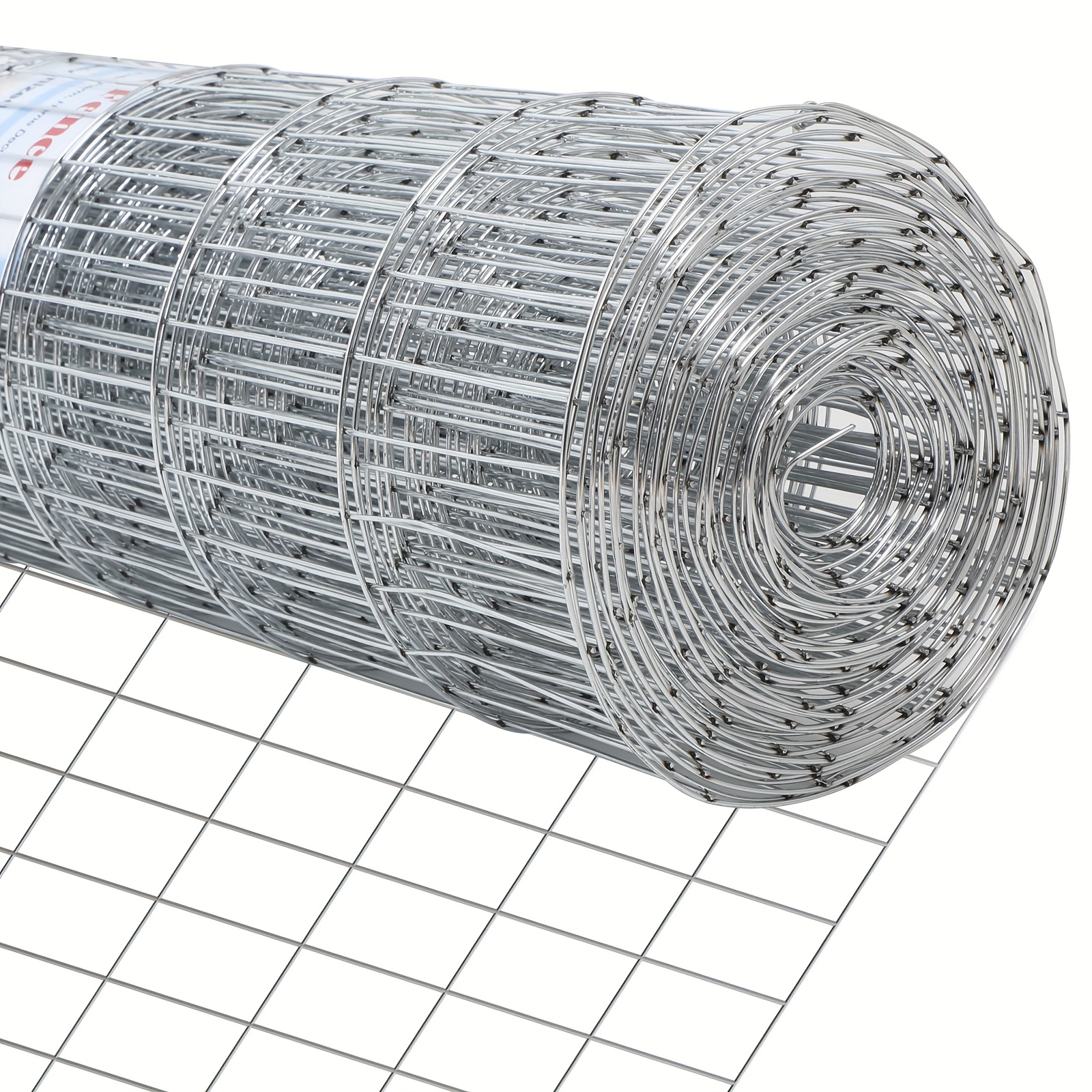 15 gauge galvanized welded wire fence mesh roll x4 heavy Temu