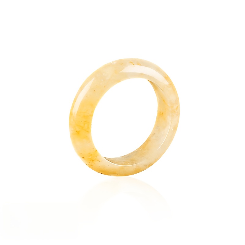 TEMU 1pc Natural Citrine Polished Ring For , And For Consumers Who Love Natural Gemstone Jewelry And Minimalist Accessories, Featuring Loose Stone