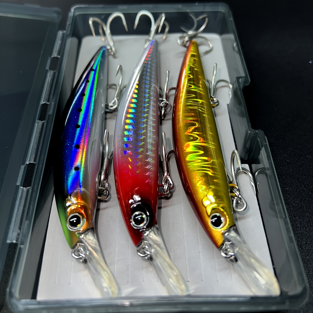 3pcs Fishing Lure Minnow Wobbler Lure Long Cast Sinking Jerkbait Swimbait  Artificial Hard Bait Ocean Fishing Decoy * Bait 5.12inch 39g Minnow Fishing  Bait Casting * Trout Artificial Bait Fishing ...