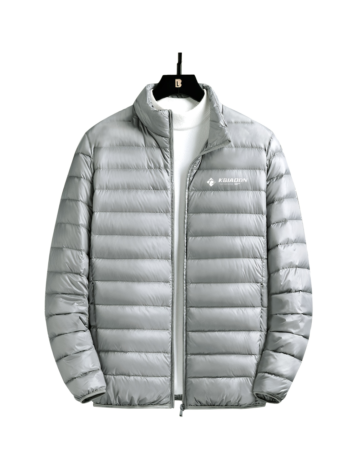 kbiaodn men's lightweight zip jacket sleek stand collar