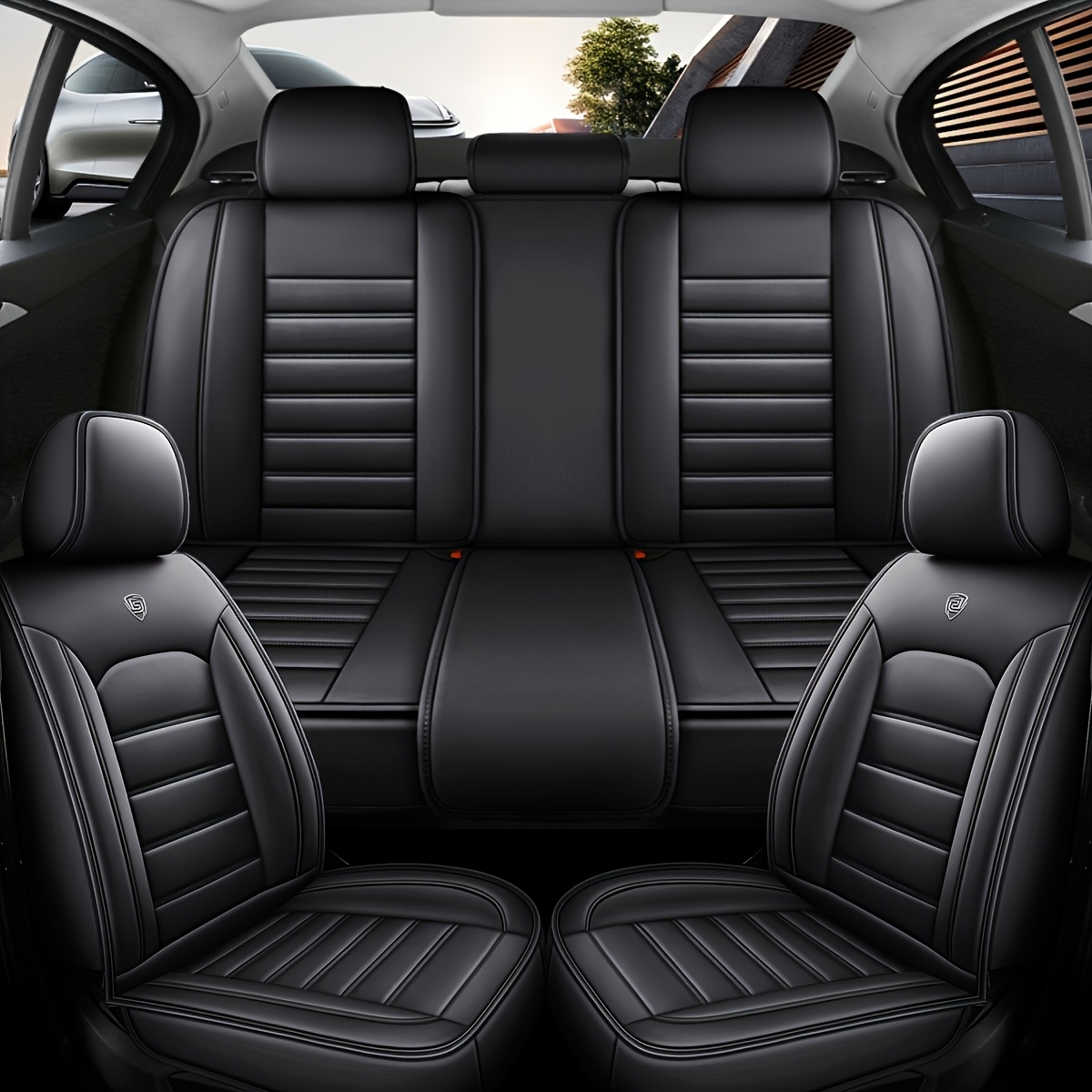 5-seat Car Seat Covers, High-quality 3d Design, Fits All Seats, Provides Perfect Snug Protection, Enhances , Suitable For