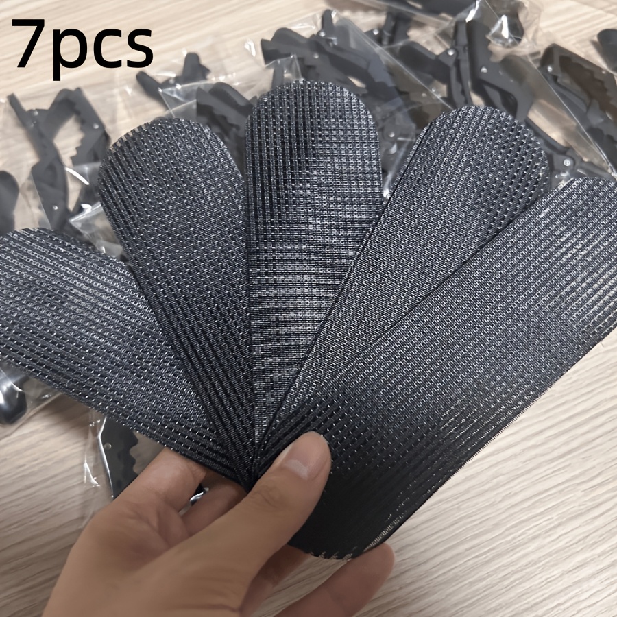 Temu – TEMU 7pcs Hair Trimming Tools, Hair Fixing Patches, Hair Clip Holders, Hairdressers And Supplies, Hair Extension Additions
