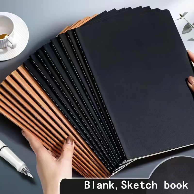 

2-piece A5 Blank Sketchbooks - Durable Art Paper For Drawing & Painting, Perfect For Office, School, And Gift-giving (christmas, Halloween, Thanksgiving)