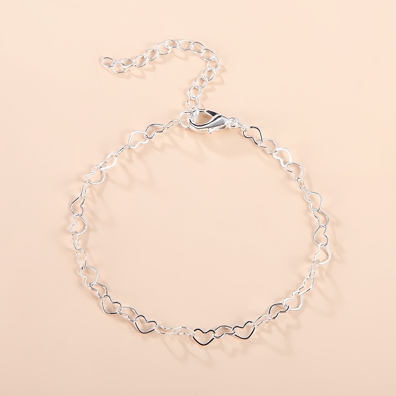 TEMU 1 Elegante Pulsera de Cadena con Hueco, Estilo Femenino, Adecuada para Uso Diario y Como Regalo, Es un Accesorio de Moda Versátil para Todas