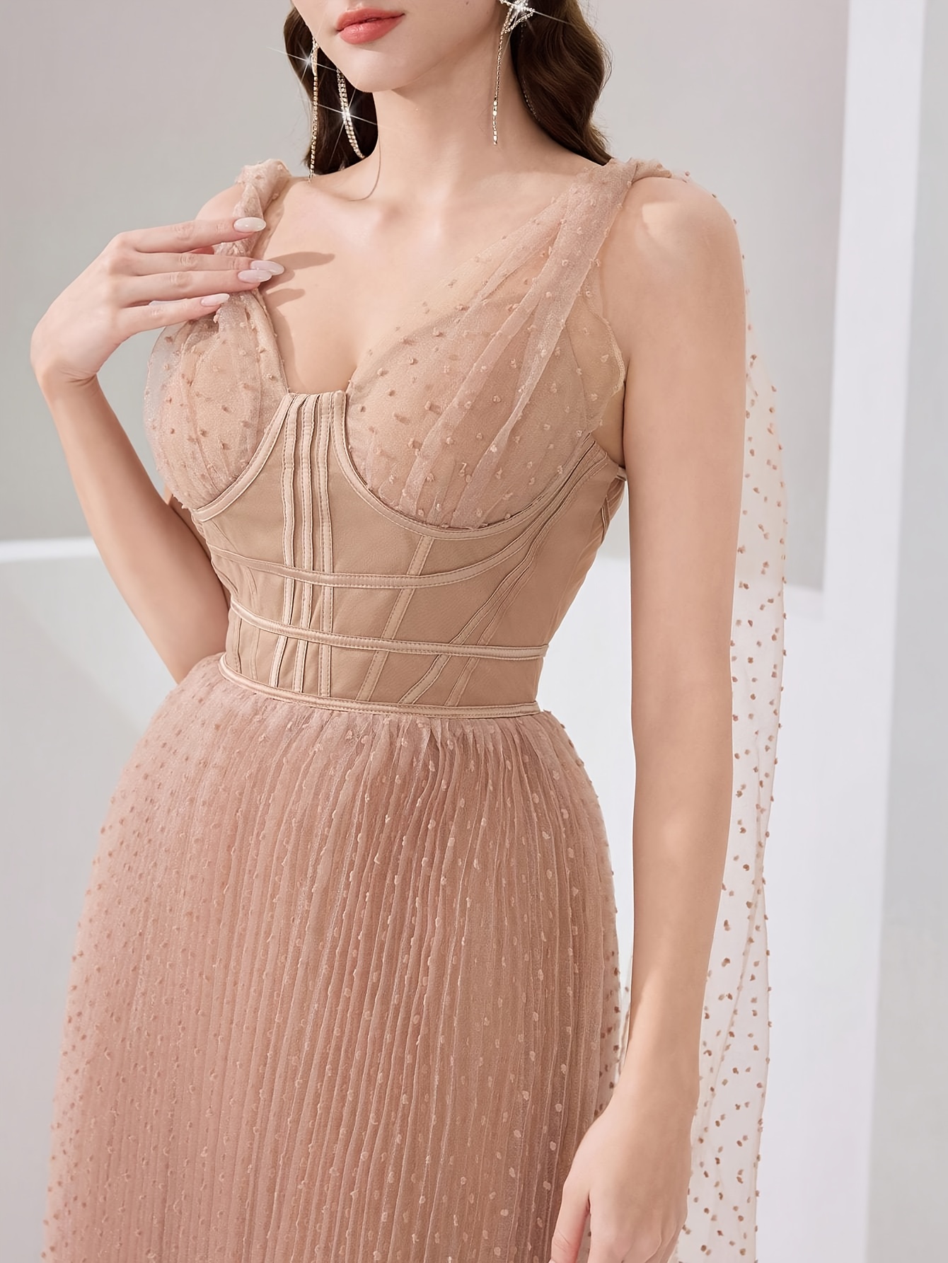 semi formal dresses for dinner party Sweetheart Strapless Ruffled Tulle Black Mermaid Prom Dresses – Ballbella main image 0