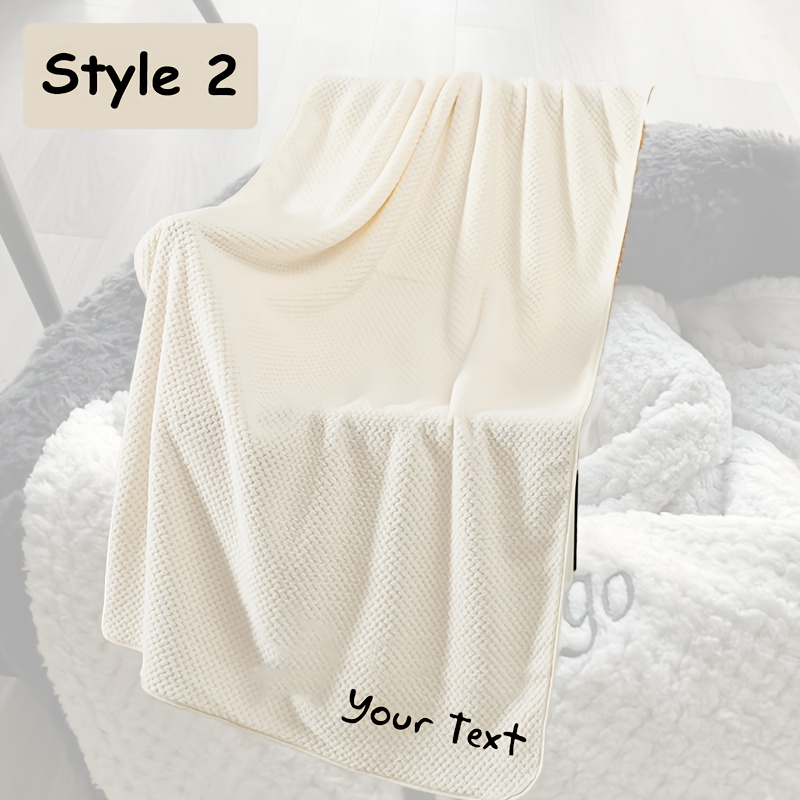 TEMU Personalised, Embroidered Dog/cat Puppy/kitten/pet Soft Waffle Blanket,personalised Pet Blanket, Personalised Dog Blanket, Personalised Puppy