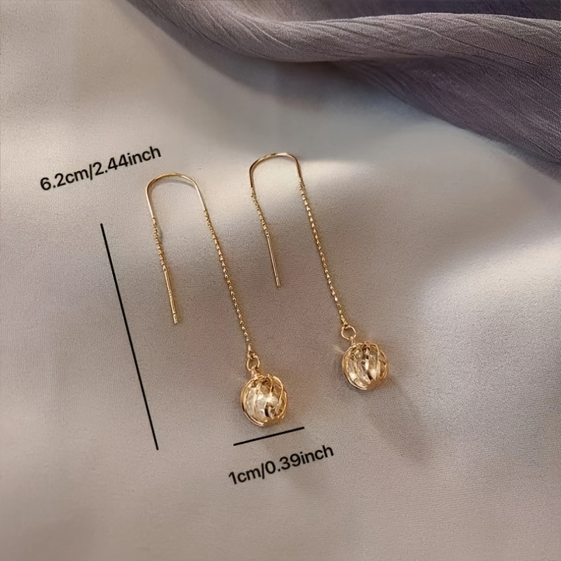 Sexy Tassel Earrings with Rhinestone Accents