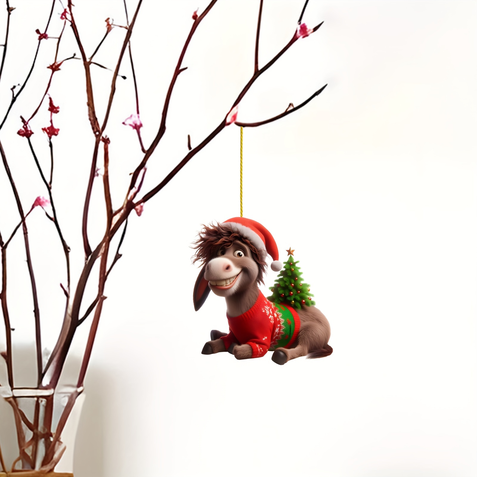 

2d Pendant Christmas Tree Decoration Pendant Car Pendant Halloween Decorations Suitable For Decoration