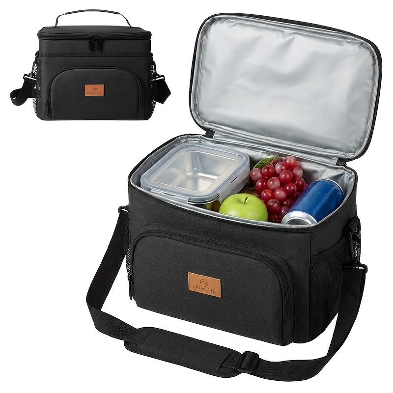 TEMU 3.05-gallon Large Capacity Picnic Bag, Non Food Contact Women's Insulated Lunch Bag, Reusable Handheld Refrigeration Bag, Portable