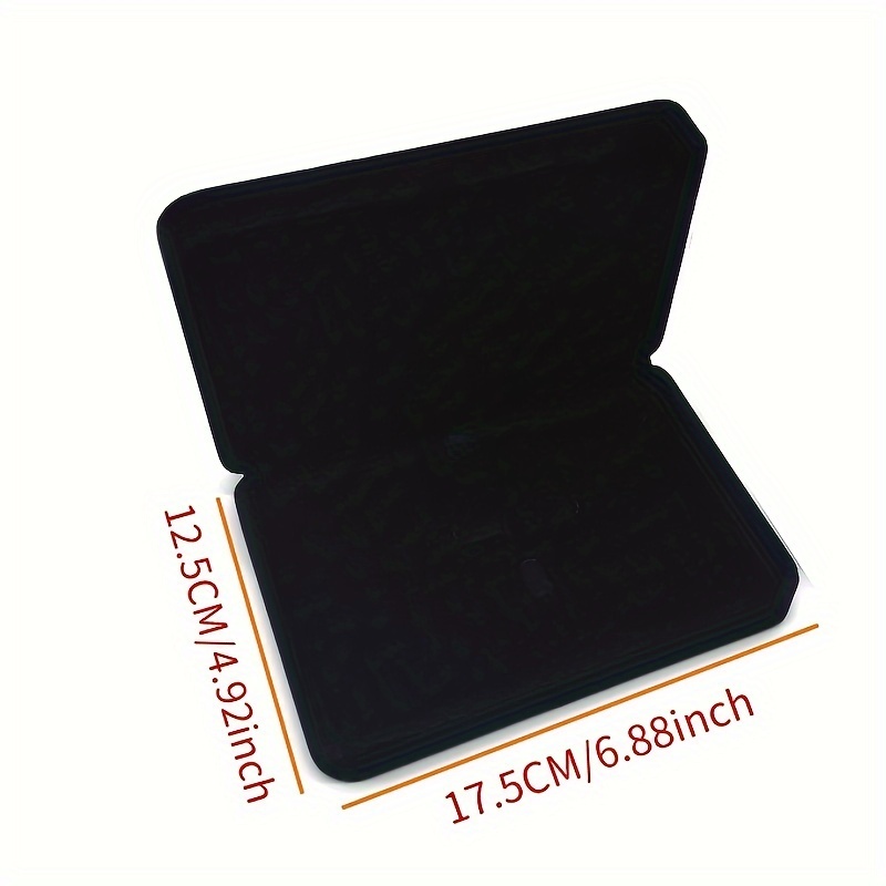 TEMU 1pc Velvet Jewelry Box, Jewelry Ring Necklace Earrings Earrings Bracelet Box, Valentine's Day Gift Box Jewelry Box