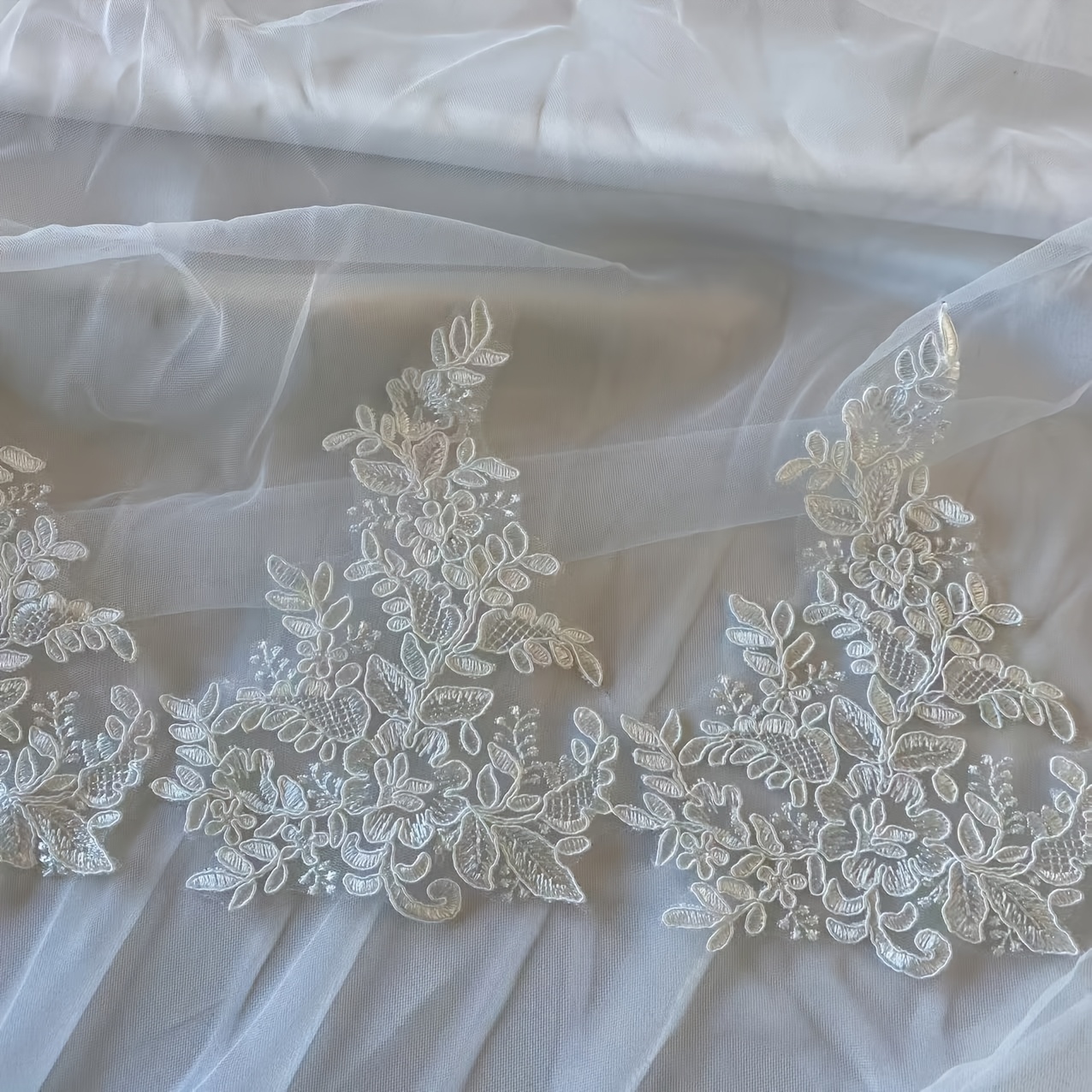 E-shop 1 Yard/36 Zoll 7 Stück, Zuschneidbares Stickgarn Spitze, Hochzeitskleid, Abendkleid, Vorhang Dekor, Handarbeit und Nähen