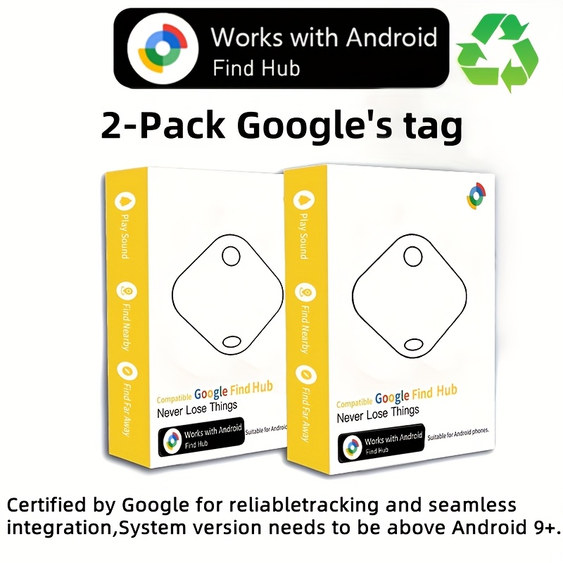 For 1/2pcs Mini Smart Tag, Works With Google Find Device App, Low-carbon Material Air , Precise Anti-loss Smart , Replaceable Battery, Suitable For Keys, Backpacks, Wallets, Suitcases.( , System