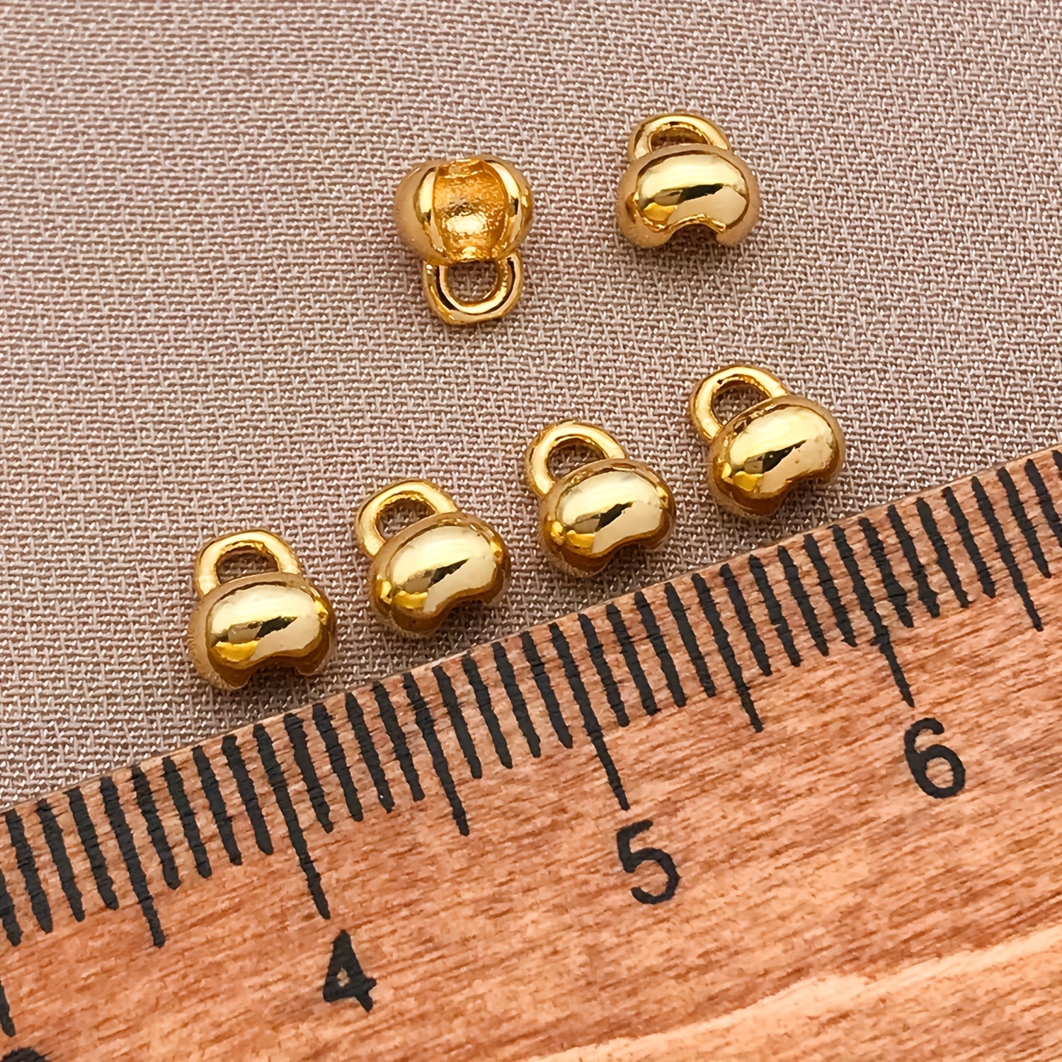 Image of 8pcs Copper 18k Golden Plated Positioning Clasp End Side Packing Clasp, Handmade Diy Necklace Bracelet Connector Clasp, Jewelry End Accessories