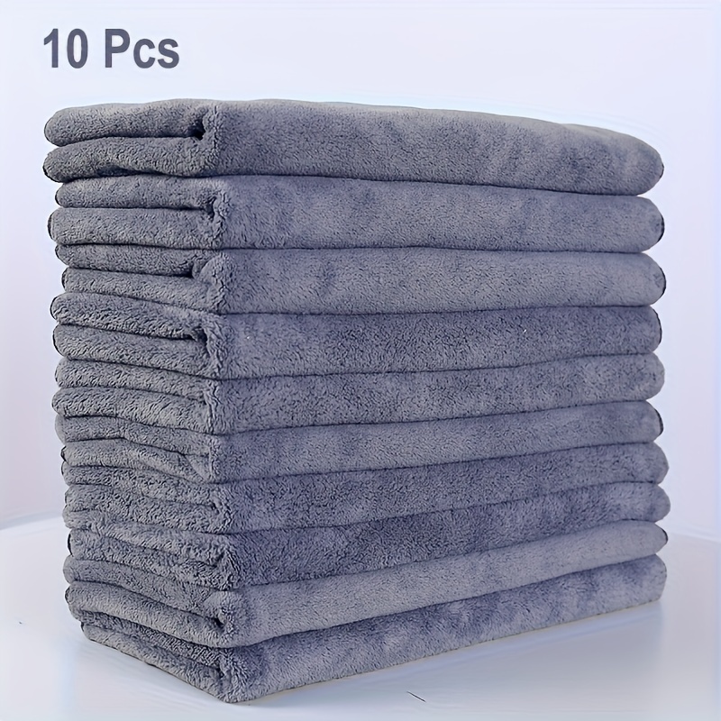 

Liuzixuan 10-pack Microfiber Towels For Car Washing - Super Soft, , Quick-drying, Lightweight, Absorbent Polyester & Polyamide , Ideal For Auto Detailing