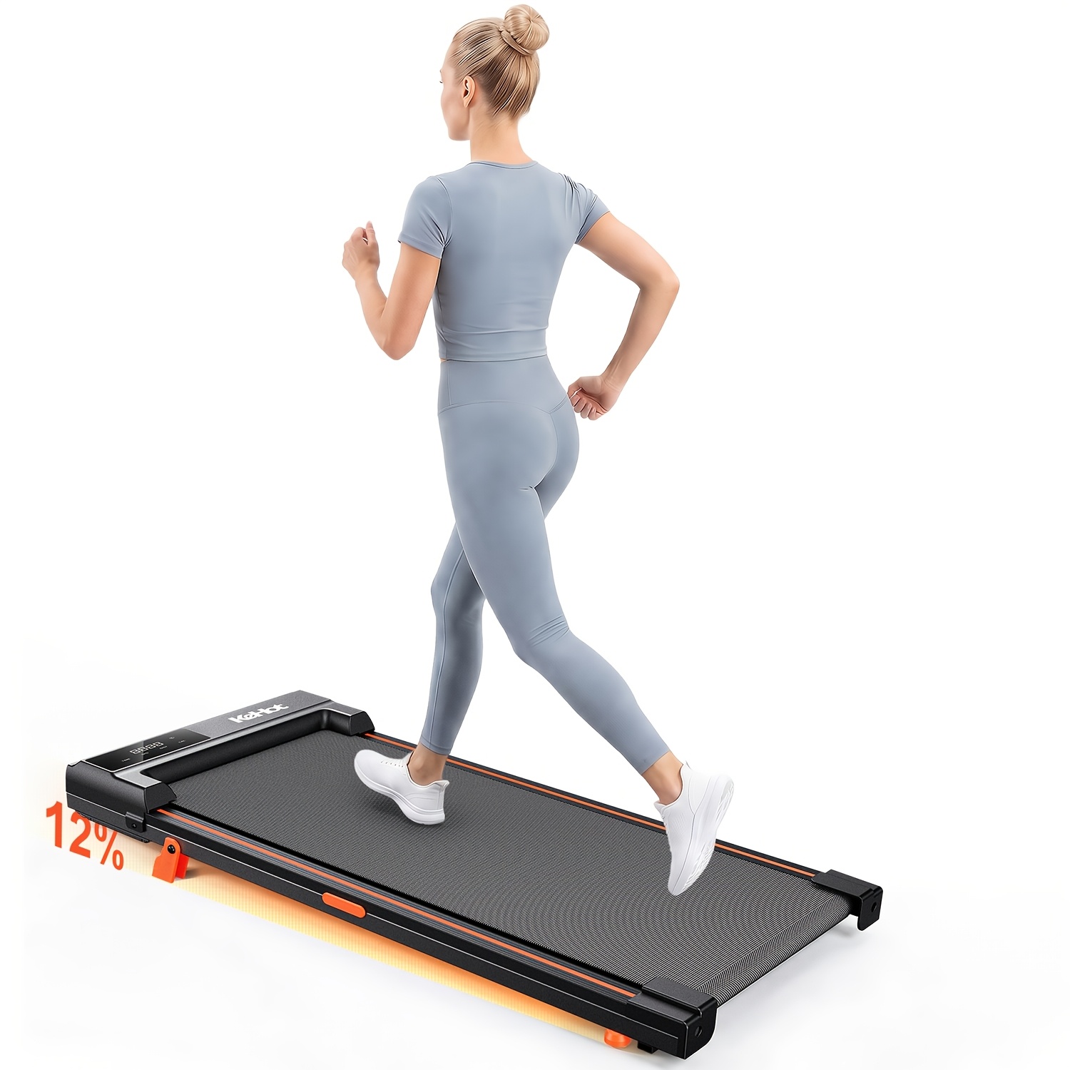 Under Desk Walker, Led Display, No Installation Required, Suitable For Home Fitness, Office Relaxation, Without Battery