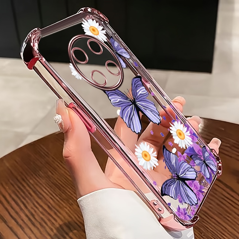 TEMU Phone Case - Electroplated Four-corner Protection Shockproof Magic 7 Lite Transparent Phone Case