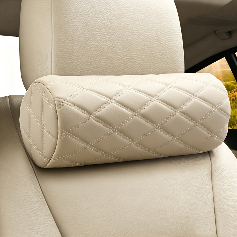 TEMU Car Head And Neck Pillow, Suitable For , Soft And Slow-rebound Filling, Car Seat Pillow, Comfortable And Soft
