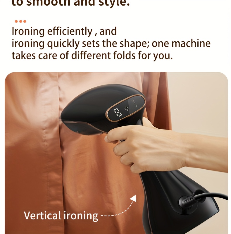 US Plug-in 3-Speed Garment Steamer with Large Water Tank, Gentle Heat & Multiple Ironing Modes - Lightweight Ergonomic Design for Quick Wrinkle Removal, Home & Professional Use, Clothes Ironing, Sleek Iron, Durable Construction 24 US Plug-in 3-Speed Garment Steamer with Large Water Tank, Gentle Heat & Multiple Ironing Modes - Lightweight Ergonomic Design for Quick Wrinkle Removal, Home & Professional Use, Clothes Ironing, Sleek Iron, Durable Construction