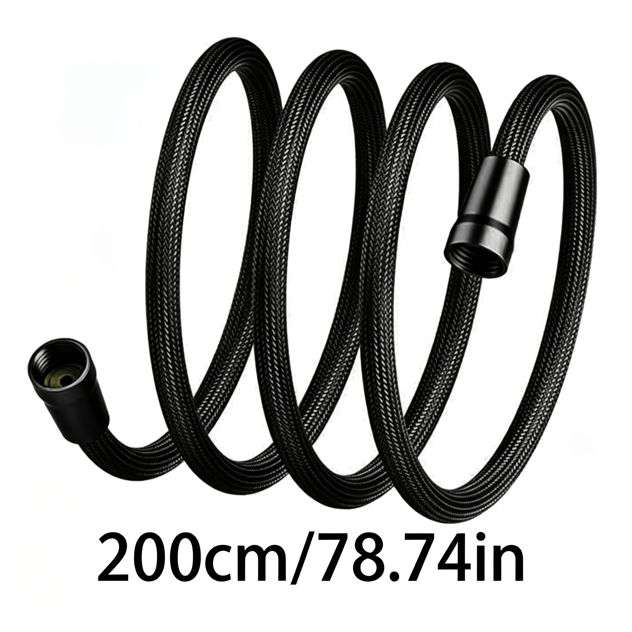 TEMU Reemplazo flexible de manguera de ducha de , tubo exterior de tejido apretado de PET, tubo interior resistente a las arrugas, manguera de