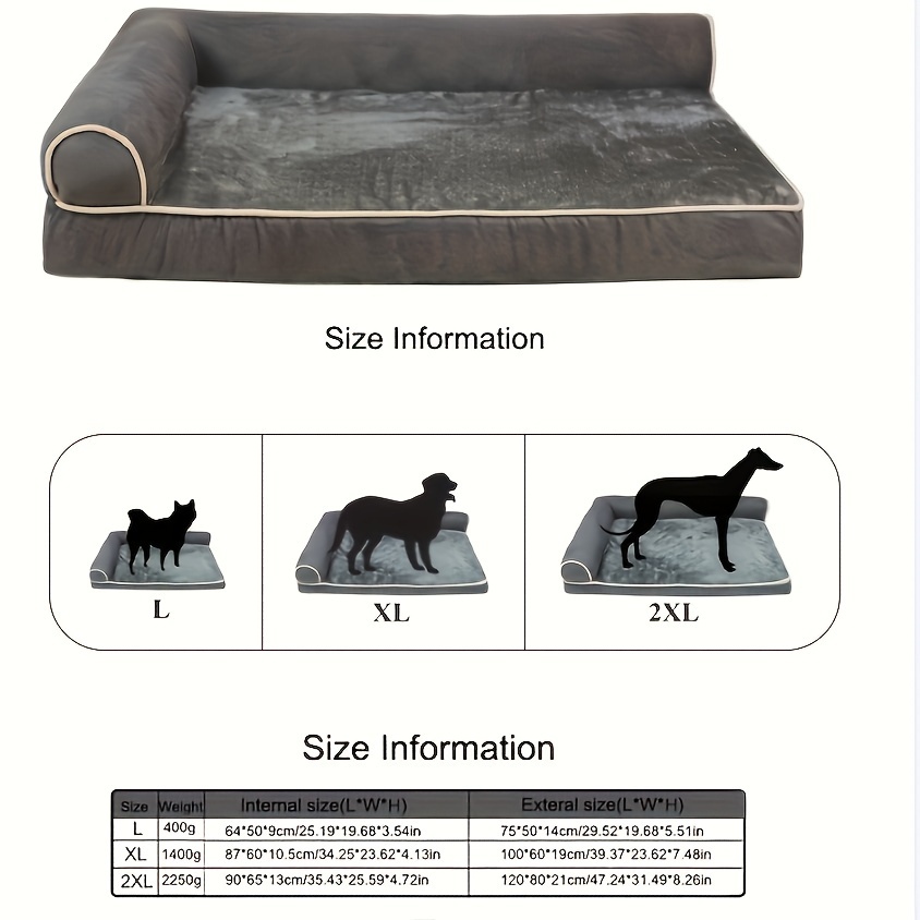 Haustier-Sofa Aus Metall - Hundebett Mit Waschbarem Plüschkissen, Für Mittelgroße Hunde Bis 13,6 Kg