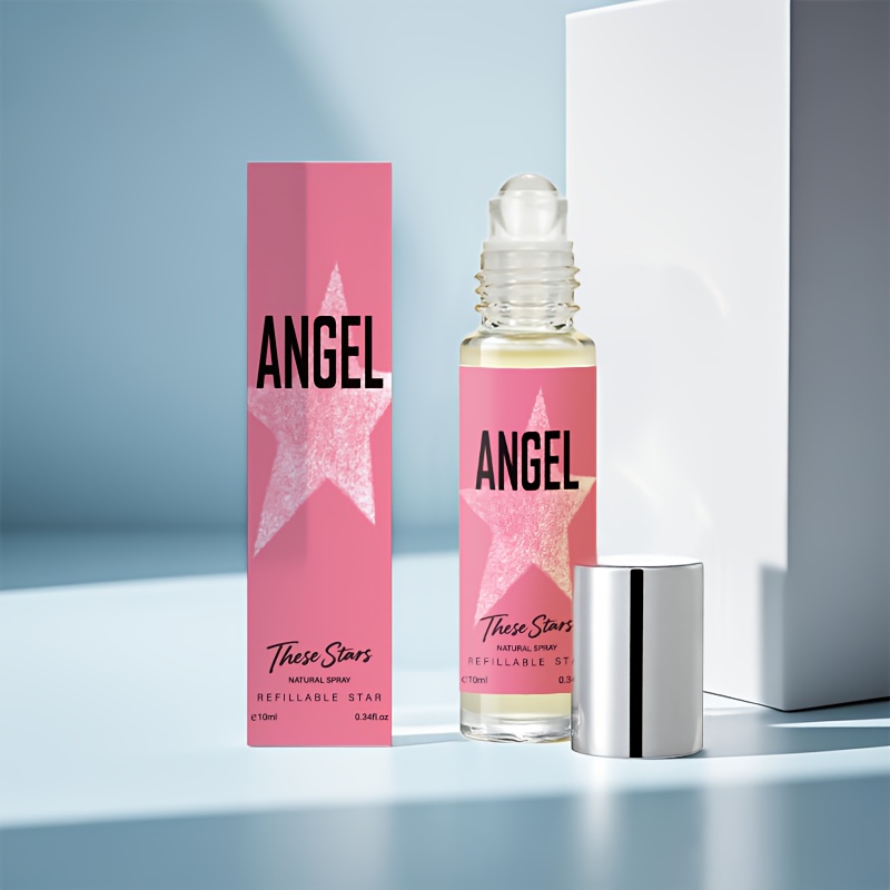 10ml Star-Shaped Angel Heart Women'S Eau de Parfum Long-* Scent with  Oriental Fruity Floral Notes, Jasmine, Grapefruit Citrus, Enhan - Main Image