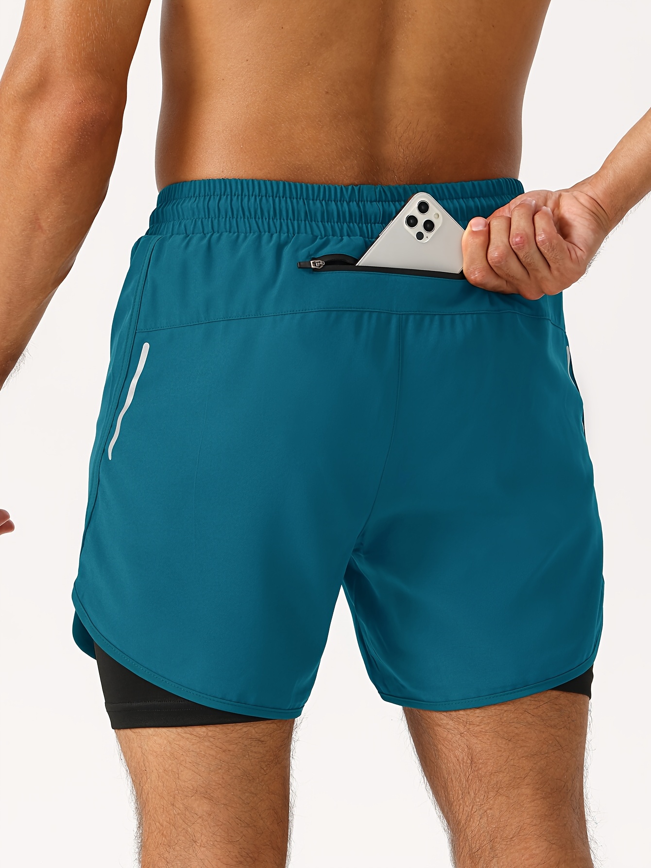Mens Gym Shorts With Zipper Pockets Mens Shorts Zippered Back
