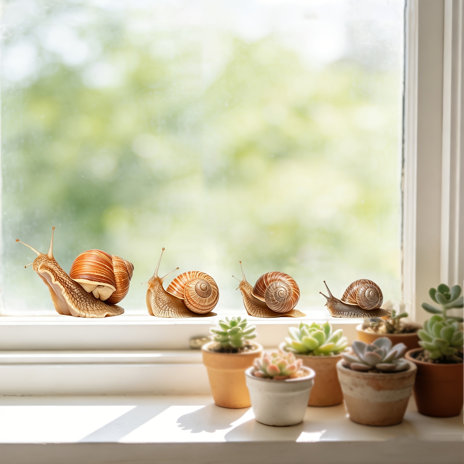 niedliche schnecken fensterdeko lustiger tier