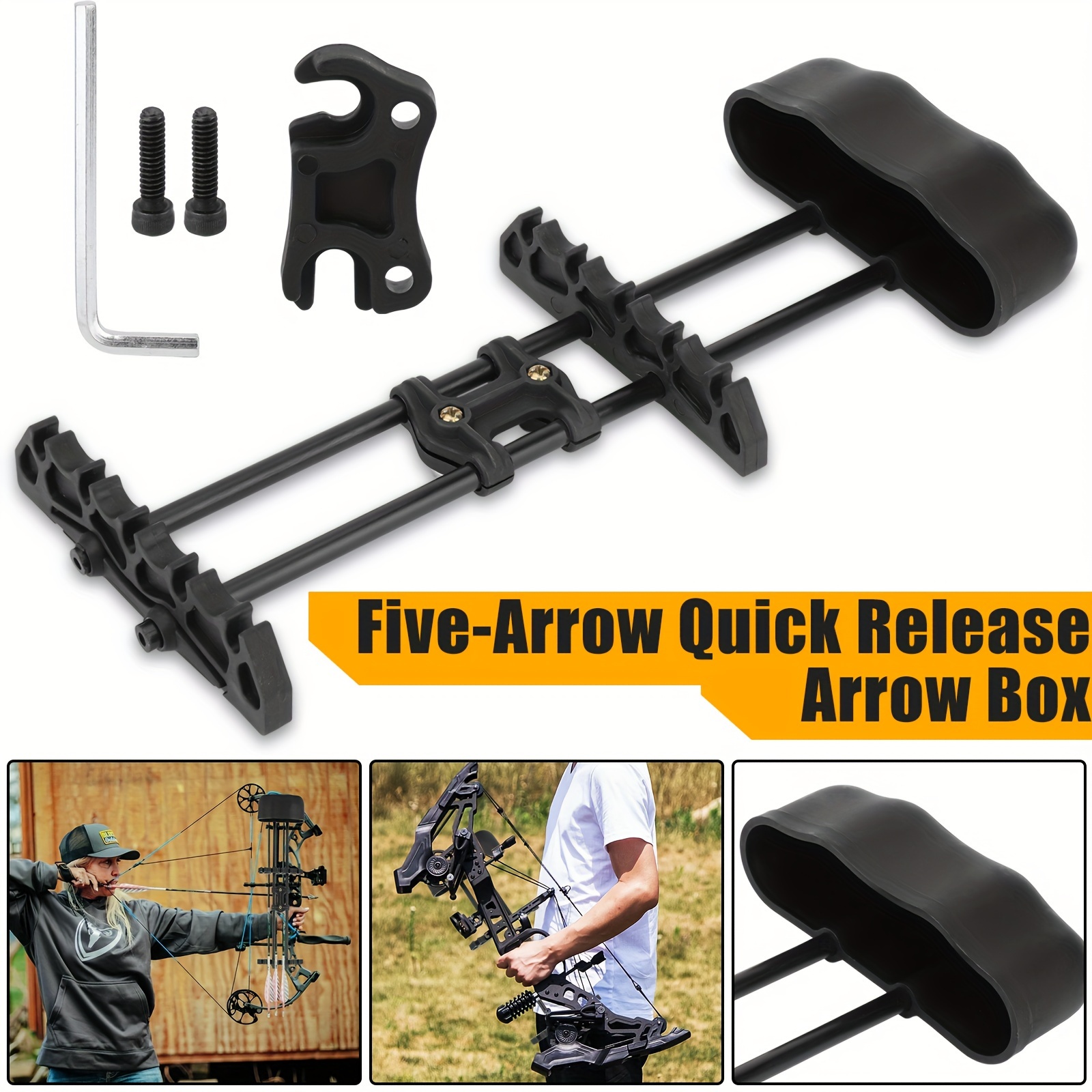 

Quick Release Bow , 5 Arrow Archery Holder, , Universal For &