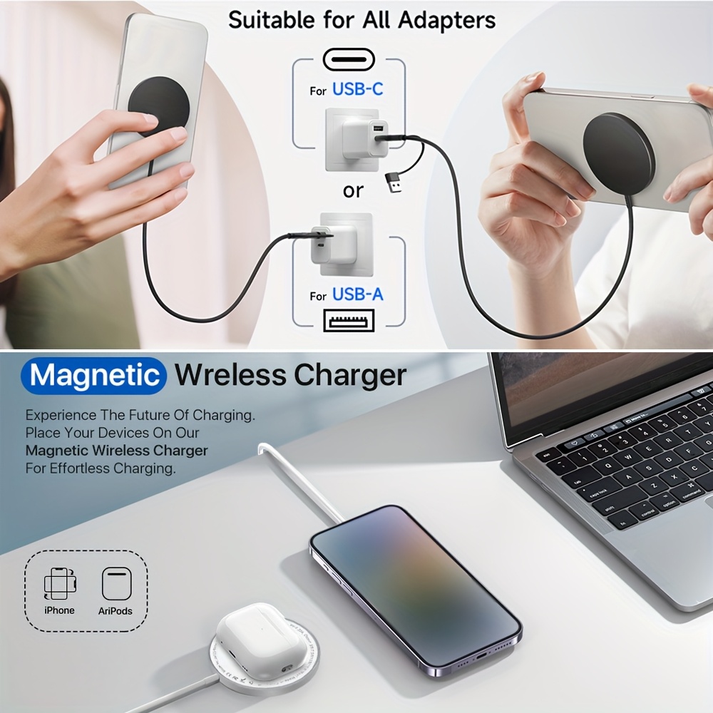 Carga Rápida Iphone 11 Carga Magnetica Para IPhone 13 12 11 Pro