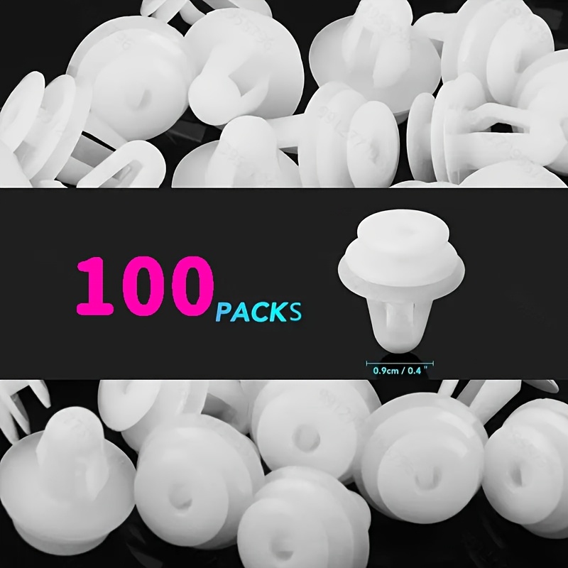 

100pcs Car Door Panel Clips - Pp Fastener Rivets For Bumper & Body