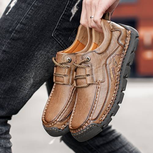 mens handcrafted stitching casual sneakers fashionable simple letter wear for outdoor activities