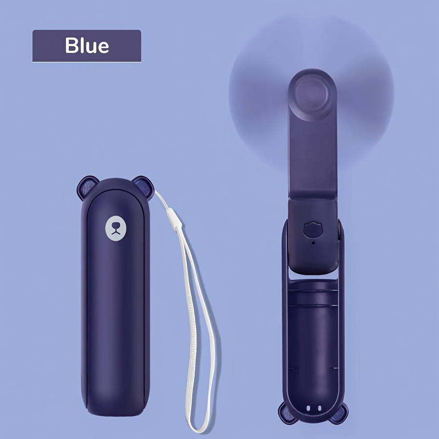Image of Portable Mini Fan, Usb Rechargeable, 3-speed Adjustable, Foldable Handheld Personal Eyelash Fan, Essential Summer Cooling Accessory For Girls, Women, Travel, And Outdoor Use