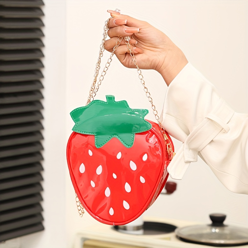 Image of Mini Women's Strawberry Bag, Cartoon Fashionable Versatile Crossbody Shoulder Bag