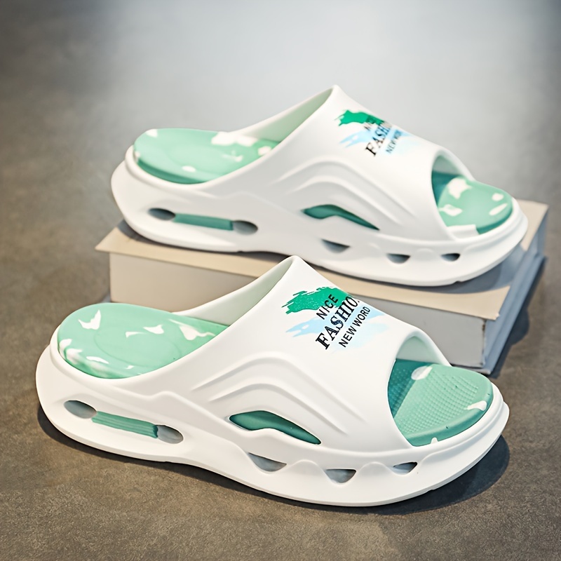 Unisex Trendy Chunky Slippers, Comfy Non Slip Soft Sole Casual Eva Slides For Men's & Women's Indoor Outdoor Activities