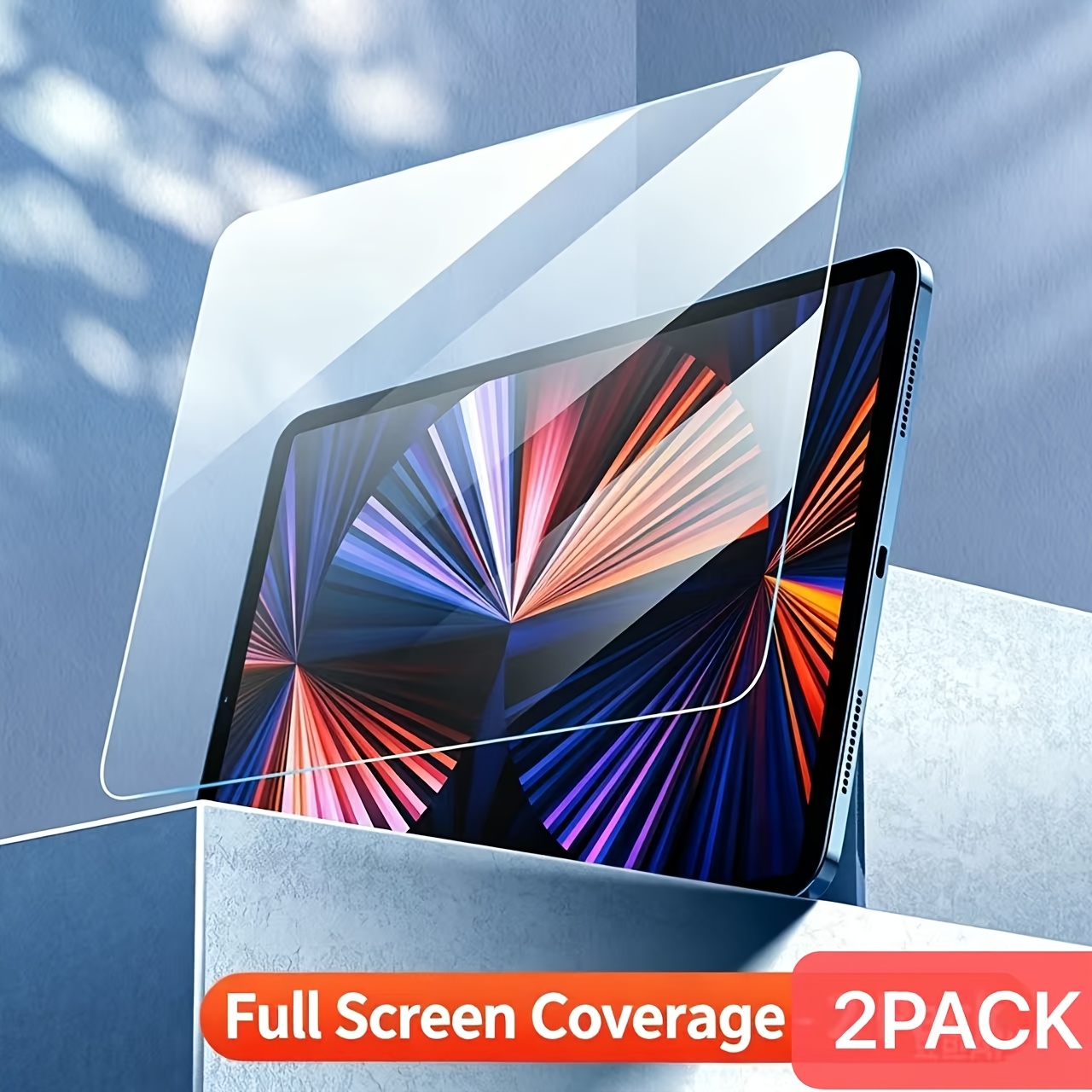 TEMU Захисна плівка для екрану планшета 2 шт., підходить для M10/Honor 6/Matepad T10/ 10.1 дюйма. Набір із захисних плівок, загартоване скло, стійке