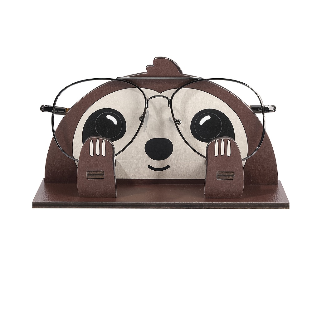 

Wooden -shaped Eyeglass Stand - Detachable Desktop For Women, Display