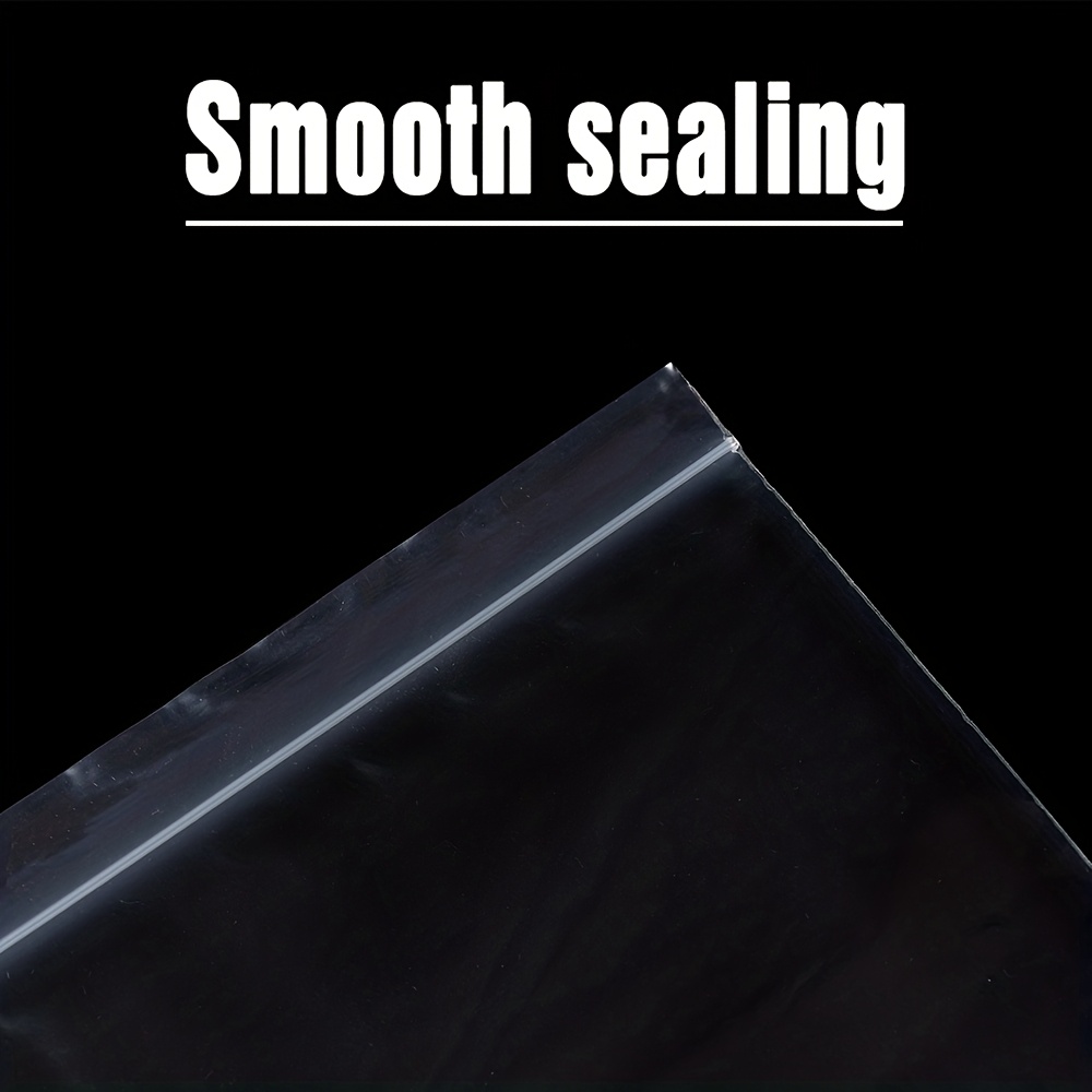 500pcs Plastic Packaging Bags with Reusable Sealed Closures
