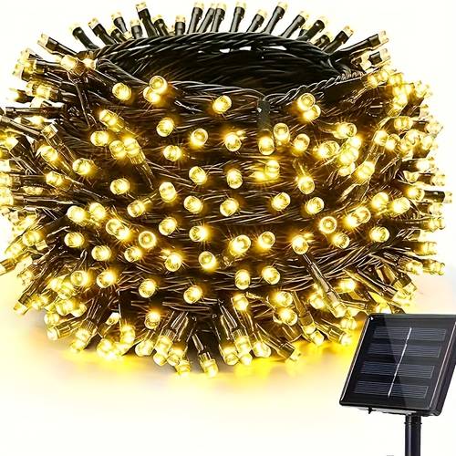 outdoor solar led string lights in 1pc with options of 20 50 100 leds and lengths of 16 23 39ft ip65 twinkling fairy lights are perfect for decorating gardens patios christmas valentines day holidays offices bedrooms