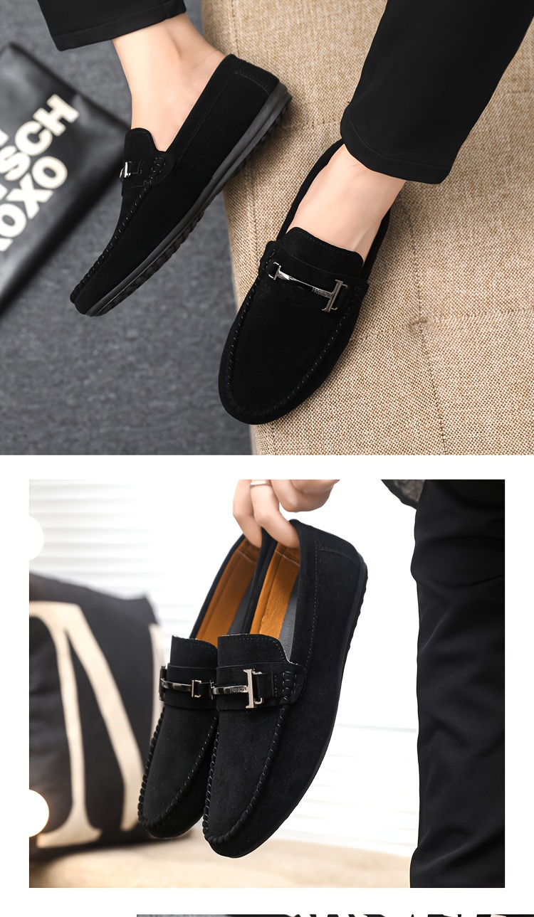 A Stylish And Upscale Pair of Men'S Casual Footwear, Designed with a Flat Round Toe And Perfect for Different Events, Offered in Several Color Options