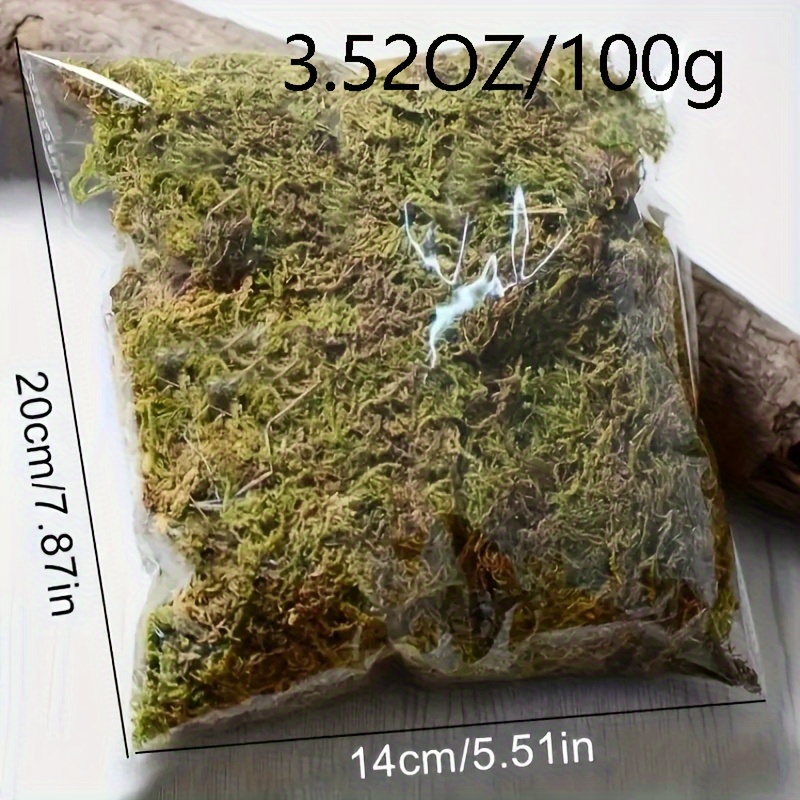 

Multipurpose Water Moss, Artificial Water Moss 100g Green Moss, Suitable For Amphibians, Reptiles, Cultivation Of Orchids, Green Plants, Etc., Home Art Decoration Eid Al-adha Mubarak