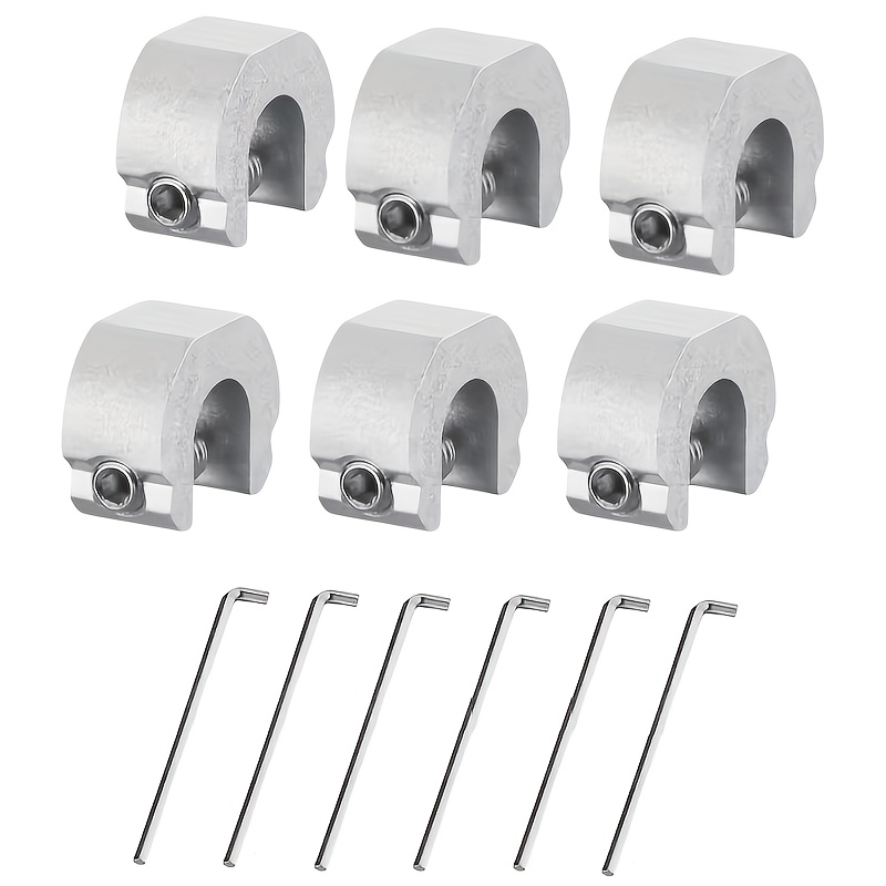 TEMU 6pcs Aluminum Alloy Sliding Window Safety Lock Anti-theft Artifact Window Safety Limit Lock