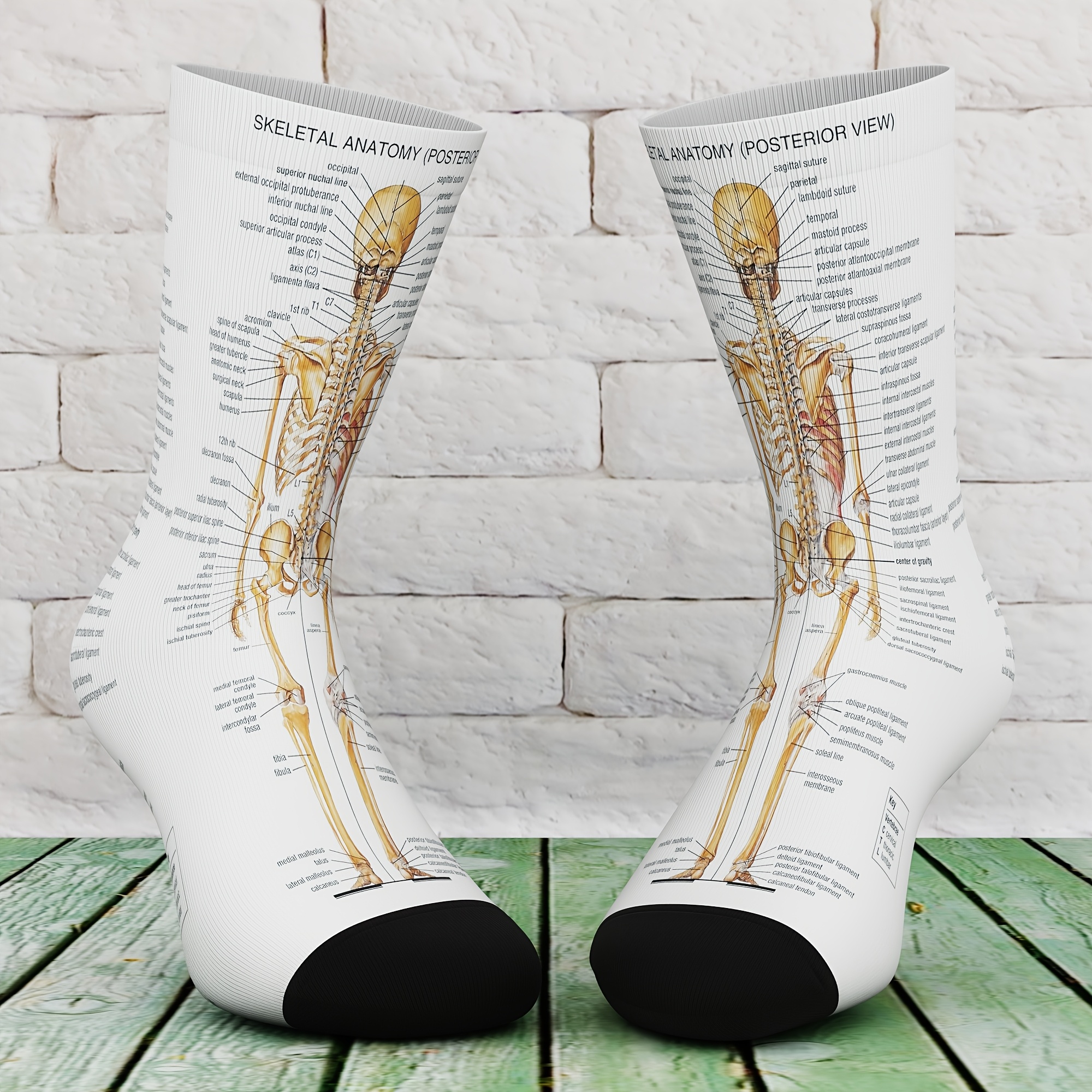 TEMU Ein Paar Unisex-Socken mit kreativen Mustern, lustig , geeignet für Outdoor-Sport, bequem atmungsaktiv, für alle Jahreszeiten, ein neuartiges