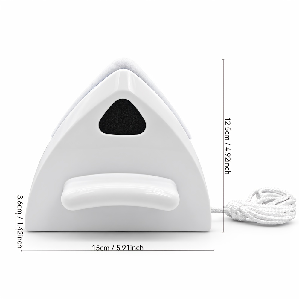 TEMU Nettoyeur de vitre magnétique pour vitres à simple face de 3 à 10 mm, outil de nettoyage de fenêtre avec corde de sécurité anti-chute pour