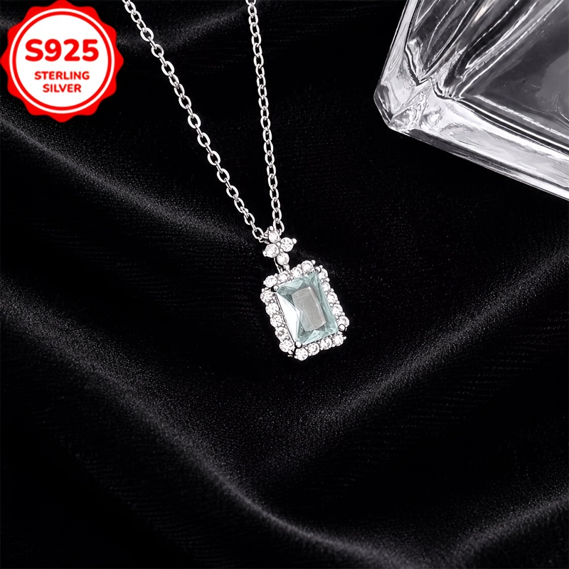 S925 Silver Hypoallergenic Floral Necklace, Elegant Gift