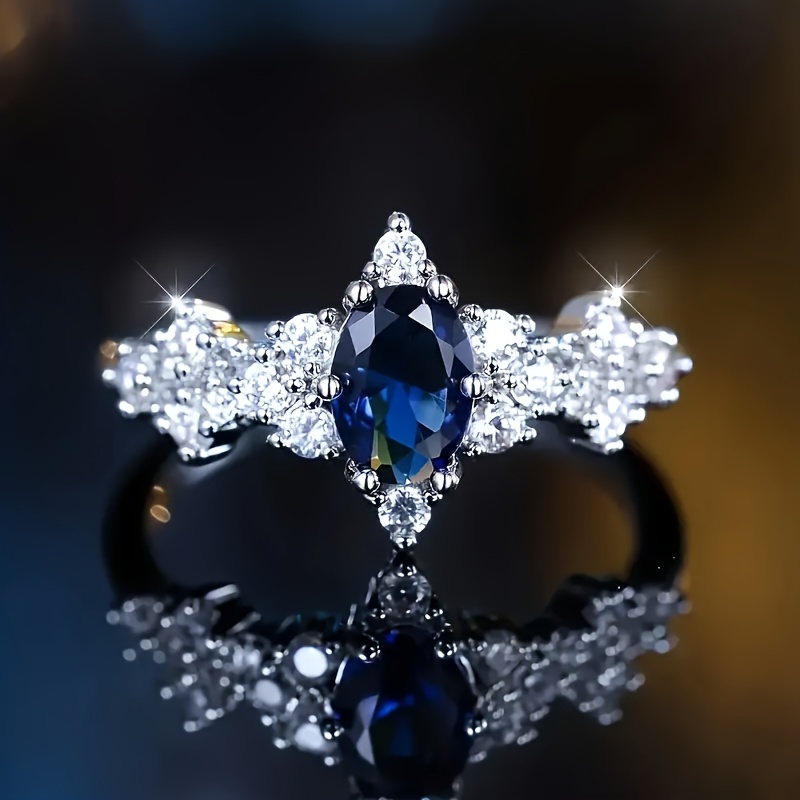 Stylish Natural Stone Alloy Ring for Teenagers