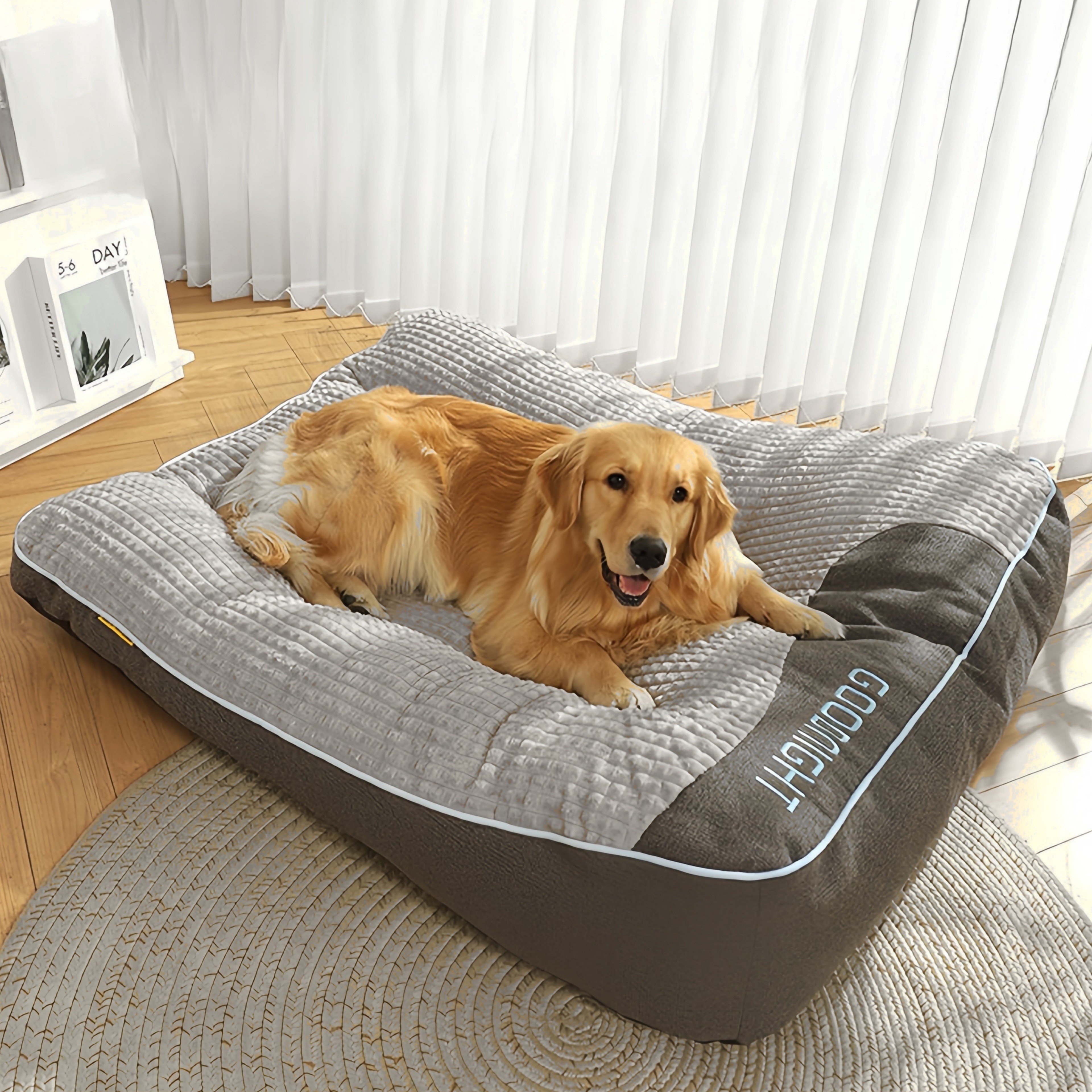 

Dog Bed For To Breeds, Polypropylene Striped Pet Sofa, Pad For , Dog , Use, No