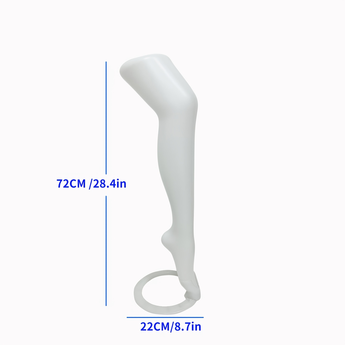 TEMU Mannequin de jambe féminine en plastique avec support, modèle d' pour chaussettes et collants, jambe de mannequin pour de détail et prise de vue